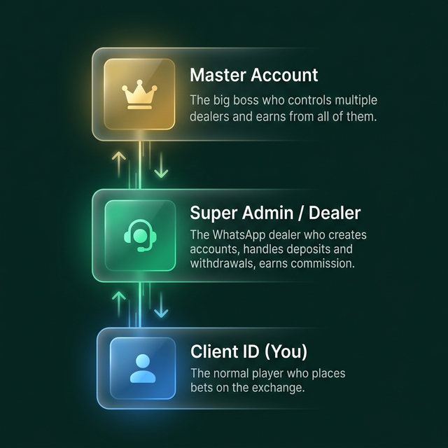 Betpro ID Hierarchy - Master Account, Dealer, and Client ID Structure